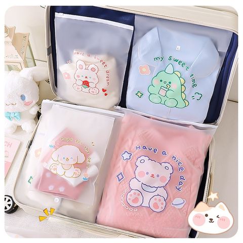 Túi Đựng Đồ Khóa Zip Lụa Nhiều Kích Thước Tiện Lợi Cho Bé Đi Học, Du Lịch - Chất Liệu Nhựa EVA Bảo Quản Quần Áo, Đồ Lót, Mỹ Phẩm