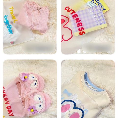 Túi Đựng Đồ Khóa Zip Lụa Nhiều Kích Thước Tiện Lợi Cho Bé Đi Học, Du Lịch - Chất Liệu Nhựa EVA Bảo Quản Quần Áo, Đồ Lót, Mỹ Phẩm