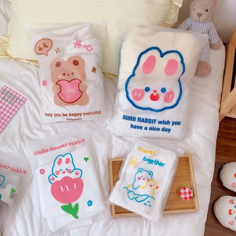 Túi Đựng Đồ Khóa Zip Lụa Nhiều Kích Thước Tiện Lợi Cho Bé Đi Học, Du Lịch - Chất Liệu Nhựa EVA Bảo Quản Quần Áo, Đồ Lót, Mỹ Phẩm