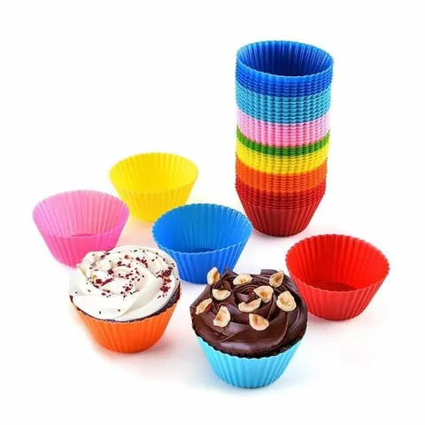 Khuôn Silicon Làm Bánh Cupcake & Muffin - Dùng Lò Nướng, Nồi Chiên Không Dầu, Dễ Dàng Vệ Sinh - Nhiều Hình Lựa Chọn
