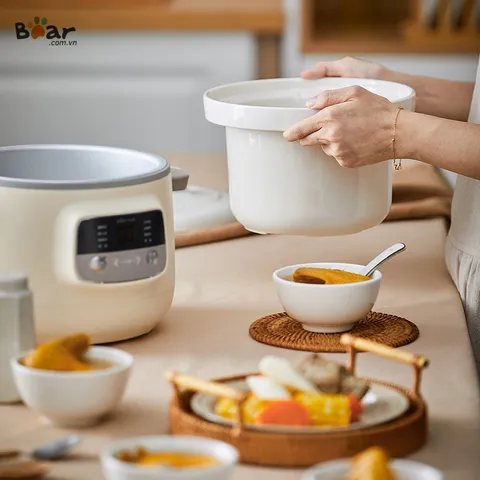 [THANH LÝ] Lõi Nồi Sứ 3 Lít Dùng Cho Model Bear D30H5, D30E2, BlueStone SCB-6123, Ruột Nồi Sứ Nhiệt Trực Tiếp 3L