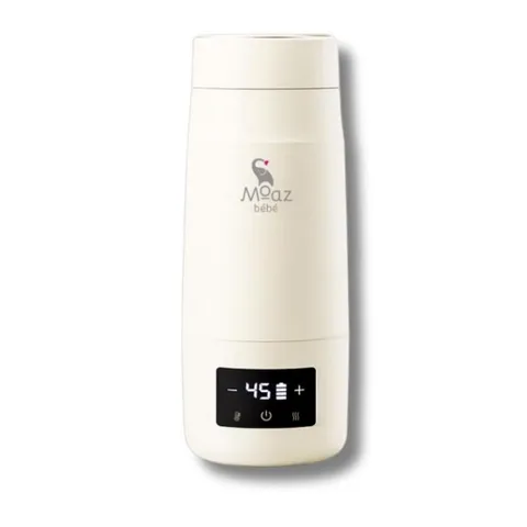 Bình Đun Di Động MOAZ BÉBÉ MB-058 - Sạc Nhanh, Đun Nóng Khỏe, Hâm Sữa cho Bé, Thiết Kế Nhỏ Gọn, Màn Hình LED, Dung Tích 300ml