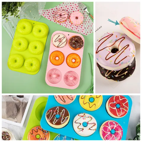 Khuôn Silicon Donut Làm Thạch Trà Sữa - Dễ Tách Thành Phẩm, Chịu Nhiệt Cao, Topping Ngọt Ngào Cho Trà Sữa Thơm Ngon