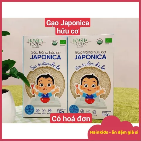 Gạo Japonica/Gạo ST25 Hữu Cơ Organic Cao Cấp, Gạo Nhật Cho Bé Ăn Dặm 1kg - Date T2/2026