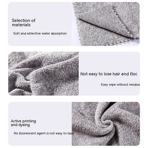 Khăn Lau Nhà Bếp Bambo Microfiber Thấm Hút, Đa Năng Thích Hợp Lau Chén Đĩa, Nhà Tắm, Siêu Thấm, Giá Rẻ, Mềm Mại, Không Tĩnh Điện