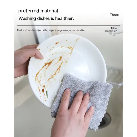 Khăn Lau Nhà Bếp Bambo Microfiber Thấm Hút, Đa Năng Thích Hợp Lau Chén Đĩa, Nhà Tắm, Siêu Thấm, Giá Rẻ, Mềm Mại, Không Tĩnh Điện