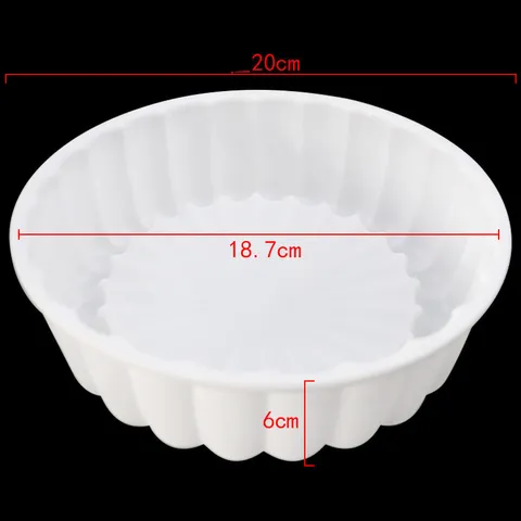 Khuôn Silicon Làm Thạch Rau Câu & Bánh Sinh Nhật - Khuôn Tròn Bông Hoa, Nướng Bánh Socola, Đá Viên Chống Dính, Dễ Dàng Vệ Sinh