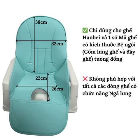 Mặt Bàn Thay Thế Cho Ghế Ăn Dặm Hanbei - Phụ Kiện Chất Lượng, Có Khóa 2 Bên, Tiện Lợi Cho Bé Yêu