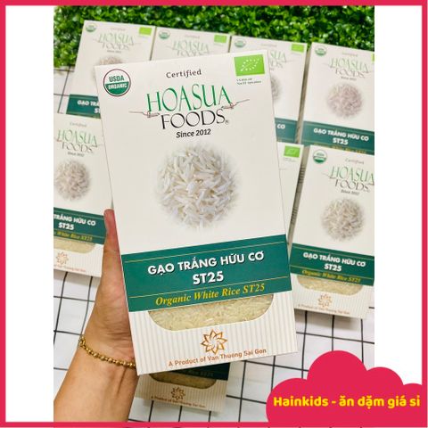 🌾🌾Gạo Trắng Hữu Cơ Hoa Sữa - 1Kg/Hộp - Tốt Cho Bé Ăn Dặm, Gạo St25, Japonica Organic Giàu Dinh Dưỡng- [ Date T2/2026 ]
