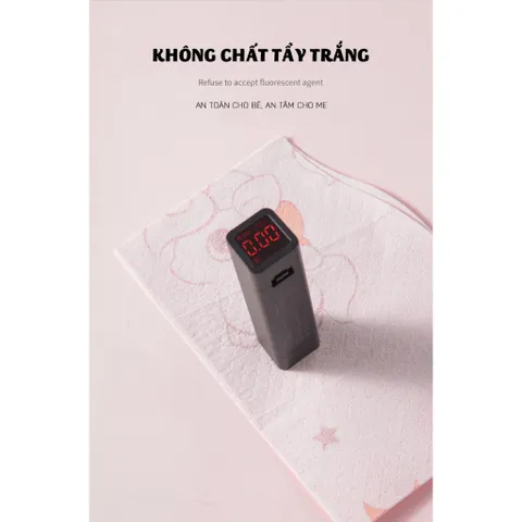 Yếm Ăn Dặm Cho Bé Dùng 1 Lần Bộ 10 Miếng Chất Liệu Vải Không Dệt Chống Thấm Hiệu Quả