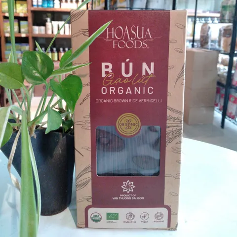[ Date 12/2025] - Bún Gạo/Phở Hữu Cơ Hoa Sữa - Bún Gạo Trắng Organic 250gr/hộp, Phở ăn Liền Organic 60grx6 Gói Nhỏ