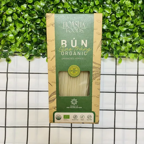 [ Date 12/2025] - Bún Gạo/Phở Hữu Cơ Hoa Sữa - Bún Gạo Trắng Organic 250gr/hộp, Phở ăn Liền Organic 60grx6 Gói Nhỏ