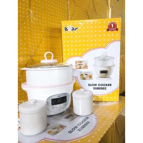 Phụ Kiện Nồi Nấu Chậm Bear 1.6L - Nắp Thủy Tinh Thay Thế Chính Hãng - Dành Cho Bé Ăn Dặm, An Toàn và Tiện Lợi