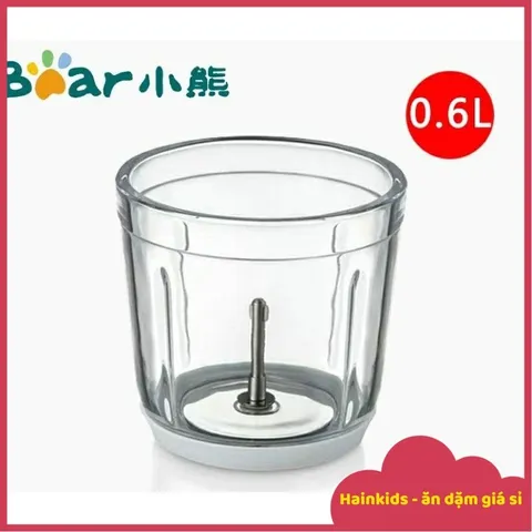 Cối Thủy Tinh Thay Thế Cho Máy Xay Bear 0.6L - Phụ Kiện Chất Lượng Cao Cho Model QSJ-B02R1, B02U2, B02S1, B02Y5, B02P2, B02X5
