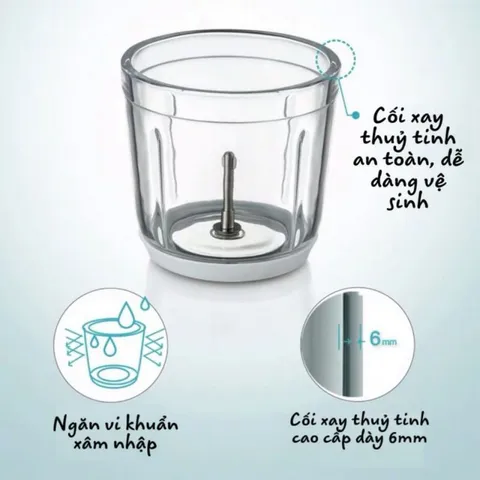 Cối Thủy Tinh Thay Thế Cho Máy Xay Bear 0.6L - Phụ Kiện Chất Lượng Cao Cho Model QSJ-B02R1, B02U2, B02S1, B02Y5, B02P2, B02X5