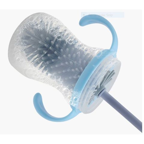 Cọ Bình Sữa Silicon 3 in 1 Cao Cấp - Tay Cầm Xoay 360 Độ, An Toàn, Dễ Dàng Cọ Rửa Mọi Loại Bình Sữa