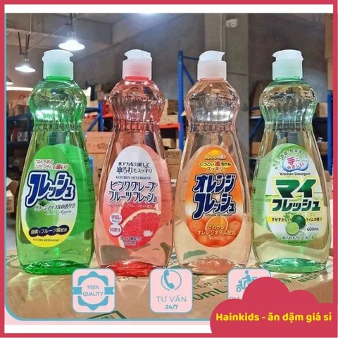 Nước Rửa Chén Hữu Cơ Nội Địa Nhật Rocket 600ml, Nước Rửa Chén Trung Tính, An Toàn, Nước Rửa Chén Bát ăn Dặm, Rửa Rau Củ 507484