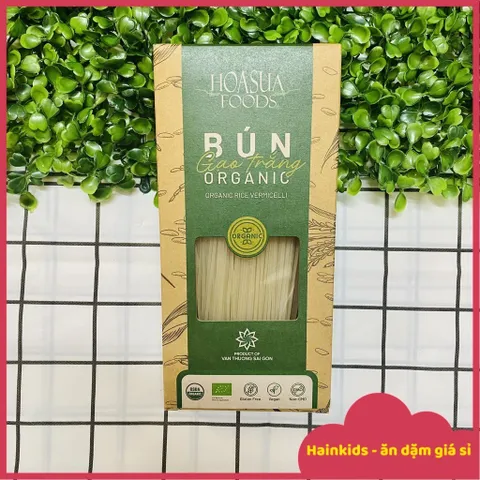 Bún Tươi Hữu Cơ Organic Sấy Khô Hoa Sữa. Bún Gạo Trắng Hoa Sữa Hương Vị Tươi Ngon, Đảm Bảo Chất Lượng (Date 12/2025)