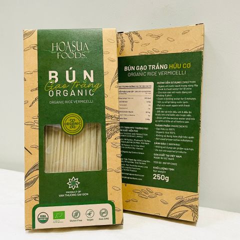 Bún Tươi Hữu Cơ Organic Sấy Khô Hoa Sữa. Bún Gạo Trắng Hoa Sữa Hương Vị Tươi Ngon, Đảm Bảo Chất Lượng (Date 12/2025)