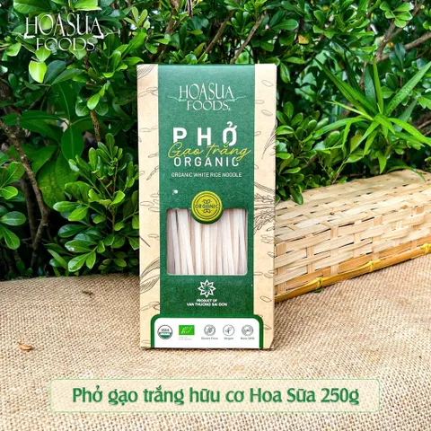 Bún Tươi Hữu Cơ Organic Sấy Khô Hoa Sữa. Bún Gạo Trắng Hoa Sữa Hương Vị Tươi Ngon, Đảm Bảo Chất Lượng (Date 12/2025)