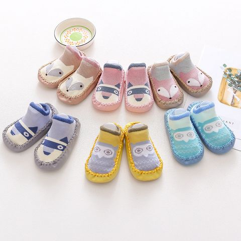 Giày Bún Tập Đi Cho Bé - Vớ Có Đế Chống Trơn Trượt Từ 6M, Tất Trẻ Em Cotton Jacquard An Toàn và Tiện Lợi