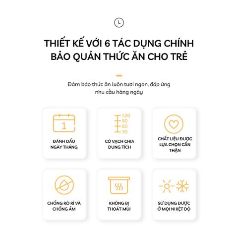 Hộp Trữ Đông BeChoice 120ml - Đựng Đồ Ăn Dặm An Toàn Cho Bé, Có Van Ghi Nhớ Ngày Tháng, Chất Liệu Cao Cấp, Tiện Dụng
