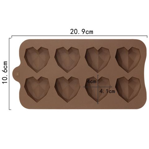 Khuôn Socola Valentine Silicone - Khuôn Làm Kẹo Socola DIY Trái Tim Kim Cương, Quà Tặng Yêu Thương Tình Nhân