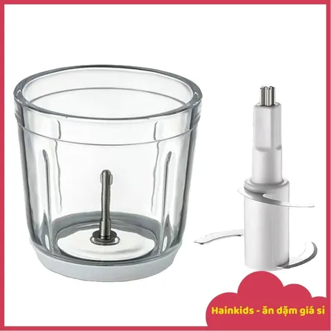 Cối Thủy Tinh Bear 0.6L - Phụ Kiện Thay Thế, Dao Xay & Nắp Đậy cho Máy Xay Bear QSJ-B02U2/B02R1/B02Y5/B02X5