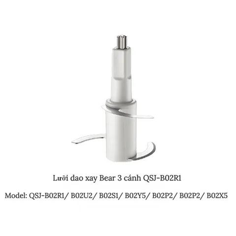 Cối Thủy Tinh Bear 0.6L - Phụ Kiện Thay Thế, Dao Xay & Nắp Đậy cho Máy Xay Bear QSJ-B02U2/B02R1/B02Y5/B02X5