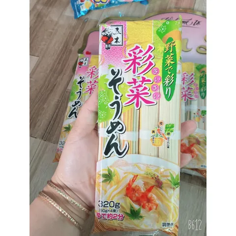 Mì Somen Rau Củ Ngũ Sắc Itsuki Nhật Bản 320gr - Date 10.2027