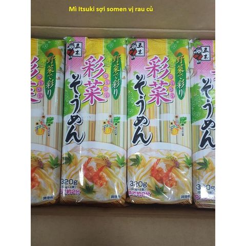 Mì Somen Rau Củ Ngũ Sắc Itsuki Nhật Bản 320gr - Date 10.2027