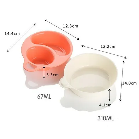 Bát ăn chia khay Paku cho bé - Đồ dùng ăn dặm Nhật Bản, chất liệu cao cấp, an toàn, tiện lợi phân chia khẩu phần ăn cho trẻ.