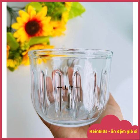 Cối Thủy Tinh 0.3L cho Máy Xay Mini Baby Duckyy - Phụ Kiện Thay Thế An Toàn Vệ Sinh, Dùng Được Nhiều Model