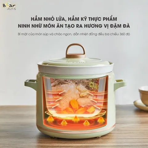 Phụ Kiện Thố Sứ Thay Thế cho Nồi Nấu Cháo Chậm Bear 2L - Mã SB-NNC20, DDG-D20P1/D20M1/D20N1/E20M1