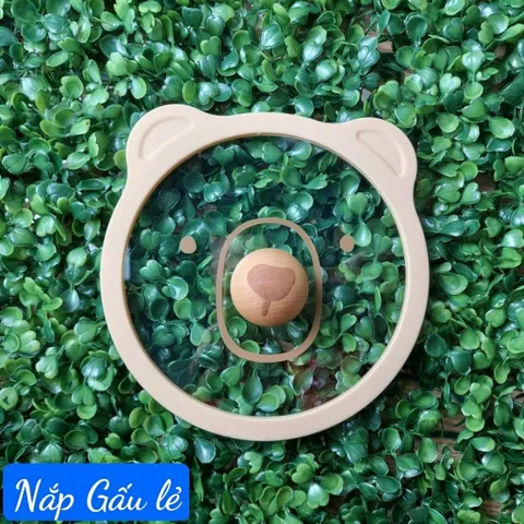 Nắp Thủy Tinh Dùng Cho Nồi Gấu Cocobear, Nắp Gấu đường Kính 16cm