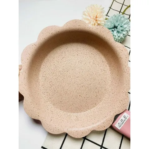 Bộ Nồi Chảo Chế Biến Món Ăn Dặm Hình Hoa Cao Cấp - Nồi Chống Dính 6 Lớp Nhập Nhật, Tặng Thìa Silicon cho Bé