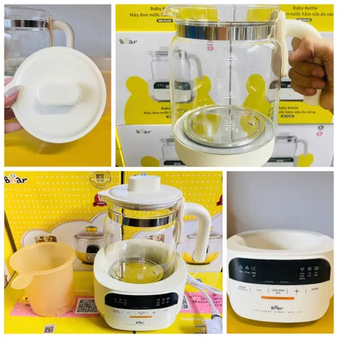Nắp Đậy Bình Đun Thủy Tinh Bear 1,3L WW-4H12W - Phụ Kiện Thay Thế Cho Ấm Đun Nước Pha Sữa, Đồ Gia Dụng Nhà Bếp