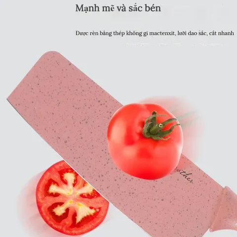 Bộ Dao Nhà Bếp Lúa Mạch, Bộ Dao 3 Chi Tiết đa Năng, Dễ Sử Dụng, Tay Cầm Chăc, Bộ Dao Làm Bếp Cho Gia đình