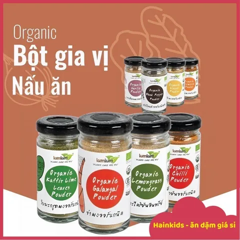 Bột Gia Vị Hữu Cơ - Bột Tỏi Lum Lum, Bột Gia Vị Hữu Cơ LumLum Phù Hợp Chế Biến Món ăn Dặm, ăn Healthy Tốt Cho Sức Khỏe