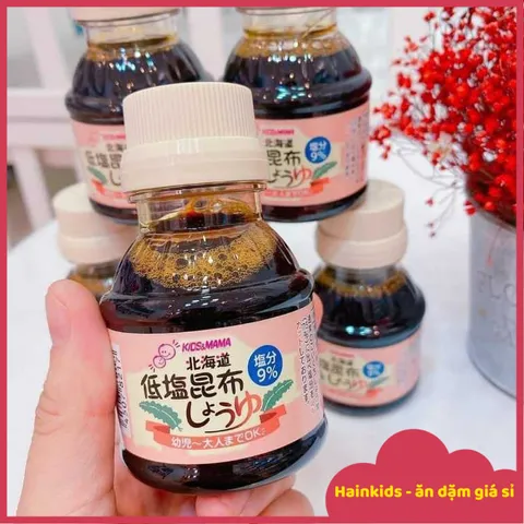 Nước Tương Tảo Bẹ Tách Muối Kids&Mama Hokkaido 100ml Cho Bé Từ 6 Tháng Tuổi,Kid & Mama Nhật Bản, (Date 02.06.2026)
