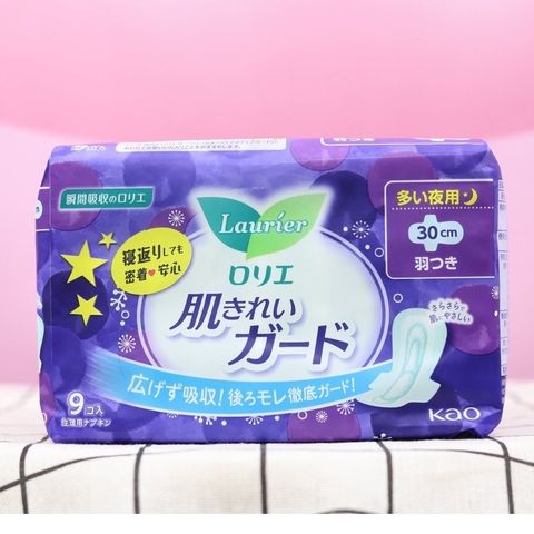 Băng Vệ Sinh Laurier Nhật Bản – Hương Hoa Hồng, Thược Dược, Không Mùi, Dùng Ngày & Đêm, Siêu Thấm, An Toàn Cho Da