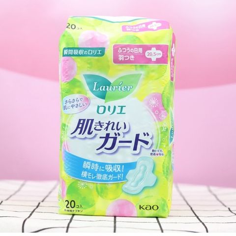 Băng Vệ Sinh Laurier Nhật Bản – Hương Hoa Hồng, Thược Dược, Không Mùi, Dùng Ngày & Đêm, Siêu Thấm, An Toàn Cho Da