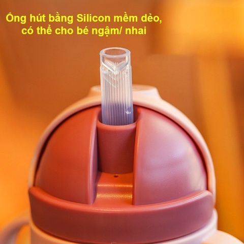 Ống Hút Silicon Chống Sặc Dành Cho Trẻ Em - Phụ Kiện Thay Thế An Toàn, Mềm Mại, Tiện Lợi Cho Bình Nước Nhỏ