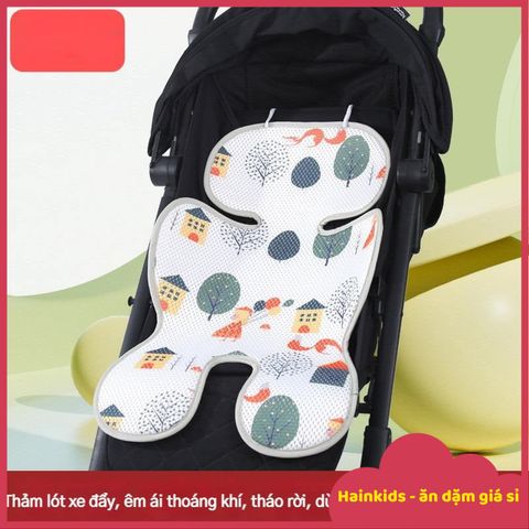 Đệm Lót Xe Đẩy và Ghế Ăn Dặm Thoáng Khí - Êm Ái, Dễ Vệ Sinh, Phù Hợp Mọi Loại Xe Đẩy Cho Bé - Lót Điều Hòa Mùa Hè