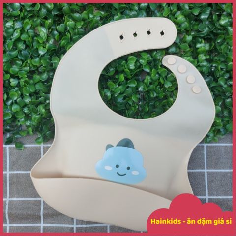 Yếm Ăn Dặm BABYBOO Silicon 4D Hàn Quốc - Yếm Có Máng Hứng, Siêu Mềm, An Toàn Cho Bé, Thiết Kế Độc Đáo, Dễ Vệ Sinh