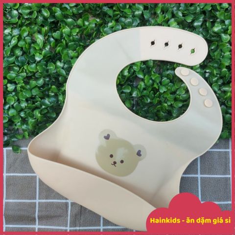 Yếm Ăn Dặm BABYBOO Silicon 4D Hàn Quốc - Yếm Có Máng Hứng, Siêu Mềm, An Toàn Cho Bé, Thiết Kế Độc Đáo, Dễ Vệ Sinh
