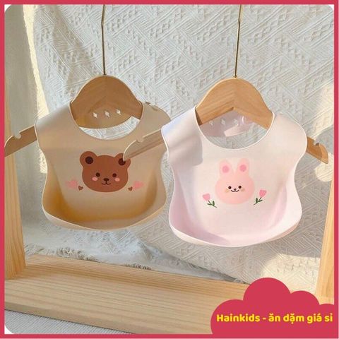 Yếm Ăn Dặm BABYBOO Silicon 4D Hàn Quốc - Yếm Có Máng Hứng, Siêu Mềm, An Toàn Cho Bé, Thiết Kế Độc Đáo, Dễ Vệ Sinh