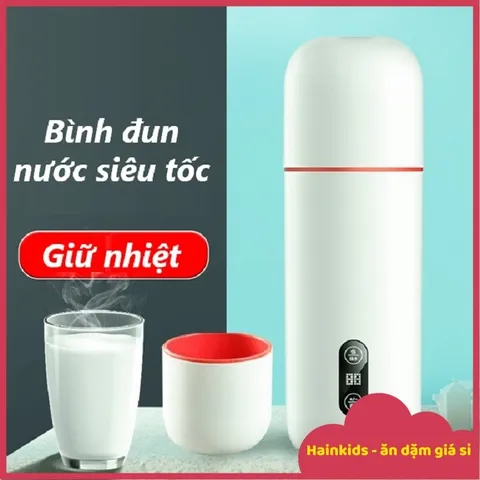 Bình Đun Nước Giữ Nhiệt Mini Deerma DR035S - Ấm Đun Nước Pha Sữa Cầm Tay, Giữ Nhiệt Pha Sữa, Trà Deerma