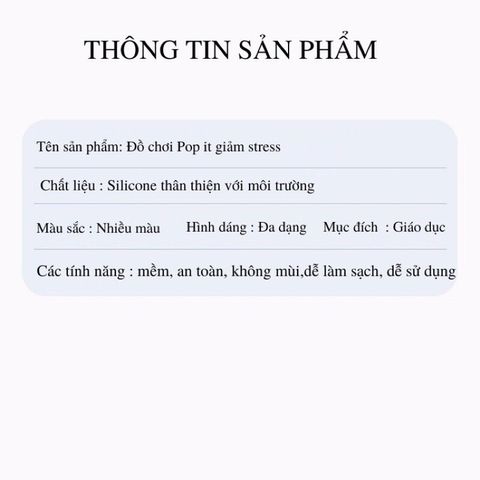 Pop It Giá Rẻ, Đồ Chơi Bóp Tay Xả Stress, Bóp Bong Bóng Nhiều Màu Sắc Giảm Căng Thẳng, Quà Tặng Cho Bé, đồ Chơi Cho Bé