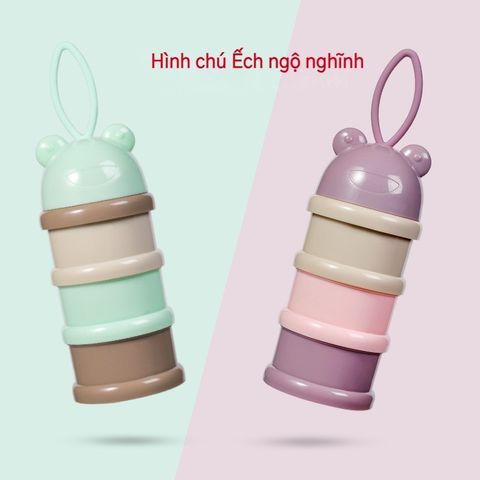 Hộp Chia Sữa 3 Ngăn Tiện Lợi Có Quai Cầm - Bảo Quản Thực Phẩm Cho Bé Khi Đi Du Lịch, Dã Ngoại, Học Tập